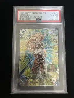 Dragon Ball Heroes BM11 SEC3 PSA10 Trading Card Collectible Ultra Rare - Image 2