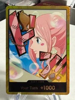 One Piece DON!! CARD Rebecca Gold Foil SEC Alt Art The Best PRB-02 English - Image 1