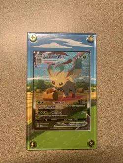 Leafeon Vmax Alt Art 205/203 Extended Art Pokemon Card Case (Card not Included) - Image 1