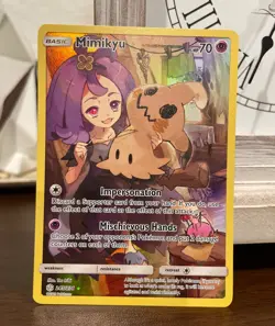 Pokemon TCG Mimikyu 245/236 Secret Rare Card SM Cosmic Eclipse - Full Art - N - Image 1