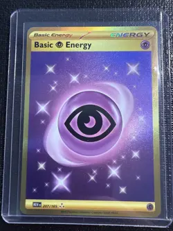 Pokemon TCG Basic Psychic Energy 207/165 S&V Hyper Rare Card (NM Condition) - Image 1