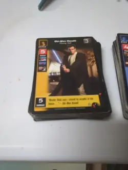 Young Jedi Collectible Card Game Yoda Obi-Wan Kenobi CCG Approx 140 Star Wars - Image 1