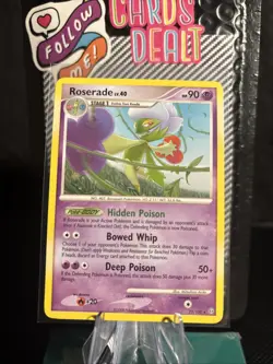 Roserade Pokemon TCG D & P Stormfront Non-Holo Rare Card #23/100 NM - Image 1