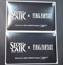 Secret Lair x FINAL FANTASY Foil English BUNDLE 2 Card Set Drop Gilded Lotus MTG - Image 1