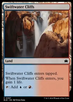 1x MTG Magic the Gathering Swiftwater Cliffs (397/453) Bloomburrow Free Shipping - Image 1