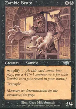 Zombie Brute -Foil Medium Play MTG Legions - Image 1