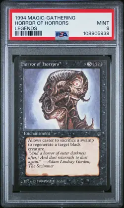 HORROR OF HORRORS Legends PSA 9 MTG [Nostalgium] - Image 1