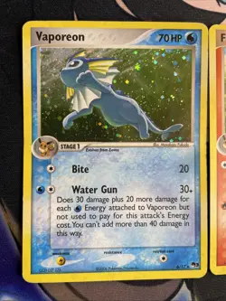 Pokemon POP Series 3 - Flareon 2/17 Vaporeon 6/17 - Holo Rare - MP+ - Image 2