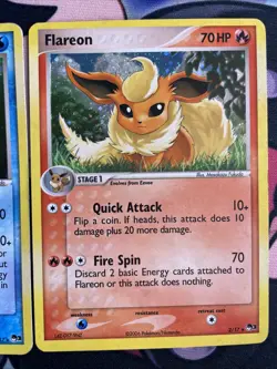 Pokemon POP Series 3 - Flareon 2/17 Vaporeon 6/17 - Holo Rare - MP+ - Image 3