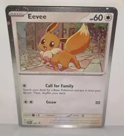 Pokemon TCG Destined Rivals - Eevee SVP 200 Checklane Blister Promo (Cosmo Holo) - Image 1