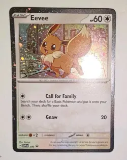 Pokemon TCG Destined Rivals - Eevee SVP 200 Checklane Blister Promo (Cosmo Holo) - Image 2