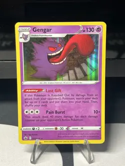 Gengar Pokemon TCG Chilling Reign Sword & Shield Rare Holo 057/198 - Image 1