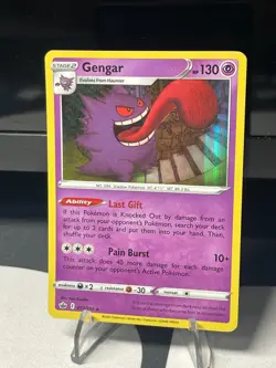 Gengar Pokemon TCG Chilling Reign Sword & Shield Rare Holo 057/198 - Image 2