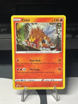 Entei Pokemon TCG Sword & Shield Battle Styles Rare Holo 020/163 - Image 1
