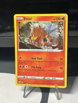 Entei Pokemon TCG Sword & Shield Battle Styles Rare Holo 020/163 - Image 2