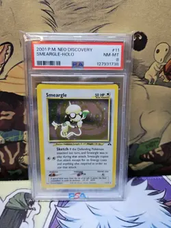 2001 POKEMON NEO DISCOVERY 11 SMEARGLE-HOLO PSA 8 - Image 1