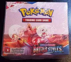 Pokemon TCG Sword & Shield: Battle Styles Booster Box 36 Packs Factory Sealed - Image 1