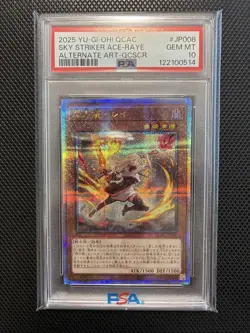 PSA 10 Sky Striker Ace Raye 25th Secret Rare Alt Art Yugioh JP - Image 1