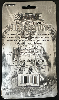YuGiOh | Ancient Sanctuary | Sealed | Blister Pack - Image 2