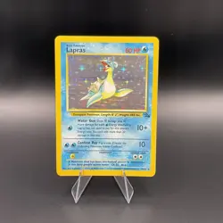 Lapras Holo 10/62 Pokemon Card Fossil Rare - Image 1