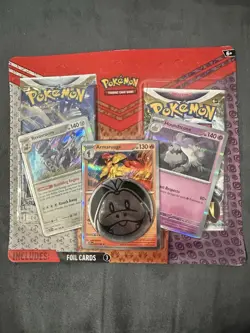Pokemon TCG- REVAVROOM/ARMAROUGE/HOUNDSTONE Foil Cards w/2 Booster Packs + Coin! - Image 1