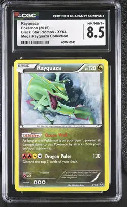 CGC 8.5 Rayquaza Black Star Promo XY64 Pokemon Card - Image 1