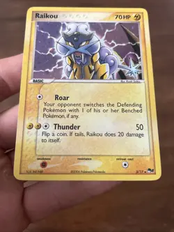 Raikou 3/17 - Holo Promo Pop Series 2 - Pokemon Card Ultra Rare LP - Image 3