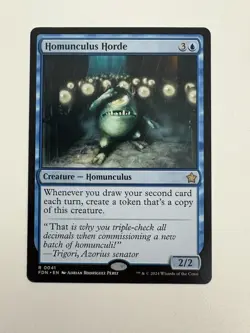 Homunculus Horde MTG Magic the Gathering Card NM Near Mint FDN - Image 1