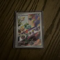Pokemon TCG Bulbasaur Holo Card 143/142 Stellar Crown Illustration Rare Full Art - Image 1