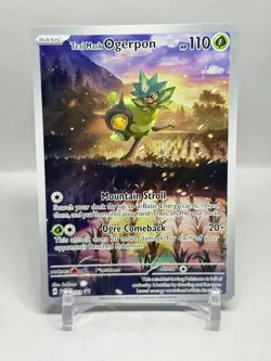 Pokemon TCG Teal Mask Ogerpon 123 Sv: Scarlet & Violet Promo Cards Holo NM - Image 1