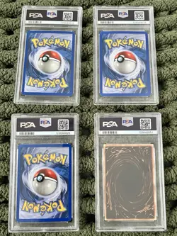 4 Graded Pokemon Cards - PSA 7 Rhydon, PSA 6 Espeon, PSA 7 Umbreon, PSA 6 Slifer - Image 2