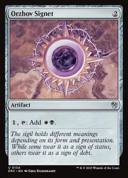 1x Orzhov Signet NM Eng MTG - Aetherdrift Commander - Image 1