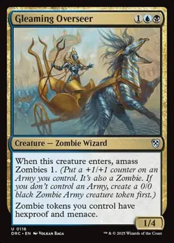 1x Gleaming Overseer NM Eng MTG - Aetherdrift Commander - Image 1