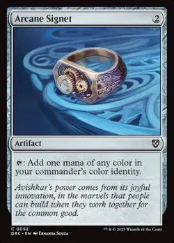 1x Arcane Signet (#52) NM Eng MTG - Aetherdrift Commander - Image 1