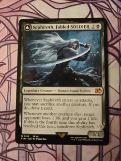 MTG Sephiroth Fabled SOLDIER #0115 Final Fantasy NM - Image 1