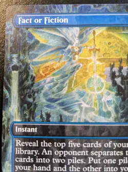 Fact Or Fiction (Borderless) 0631 Uncommon Commander Masters Magic The Gathering - Image 2