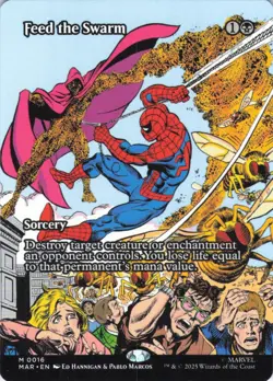 MTG Feed the Swarm (Borderless) (16) | NM | Marvel Universe {MAR} - Image 1