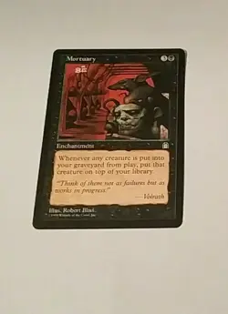 EN/AN MORTUARY (NM/EX) STRONGHOLD 1998 MTG MAGIC THE GATHERING TBE BISLEY - Image 1