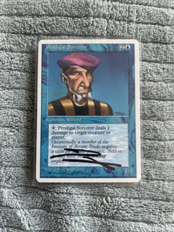 Magic the Gathering - Prodigal Sorcerer 4th Edition Douglas Shuler Artist Proof - Image 1