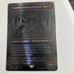 Solphim, Mayhem Dominus (Oil Slick Raised Foil) Phyrexia: All Will Be One Foil - Image 1
