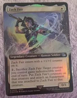 MTG Final Fantasy: Zack Fair 0435 Uncommon Extended Art Foil - Very Rare!!! - Image 1