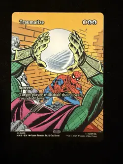 Traumatize Magic The Gathering Marvel's Spider-Man Mythic Rare Borderless #15 - Image 1