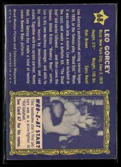 1953 Topps Who-Z-at Stars Leo Gorcey EXMT SET Break #68 - Image 2