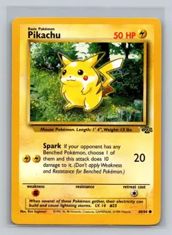 Pokemon Pikachu Jungle #60/64 Common - Image 1