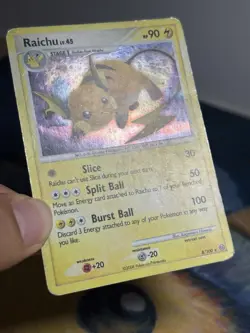 Raichu 8/100 Holo Rare Pokemon Card Diamond & Pearl Stormfront 2008 MP - Image 5