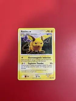 Pokemon Raichu DP21 - Diamond & Pearl Black Star Promo Holo - Image 2