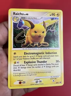 Pokemon Raichu DP21 - Diamond & Pearl Black Star Promo Holo - Image 4
