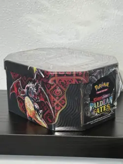 Pokemon TCG Paldean Fates Tin Shiny Charizard ex Sealed: 4 Booster Packs & Promo - Image 2