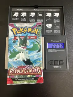 Heavy 22.72g Pokemon Sealed Paldea Evolved Booster Pack - Image 1