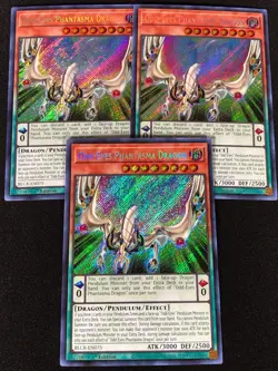 Yugioh Odd-Eyes Phantasma Dragon BLCR-EN075 1ST Secret x3 (NM) - Image 1